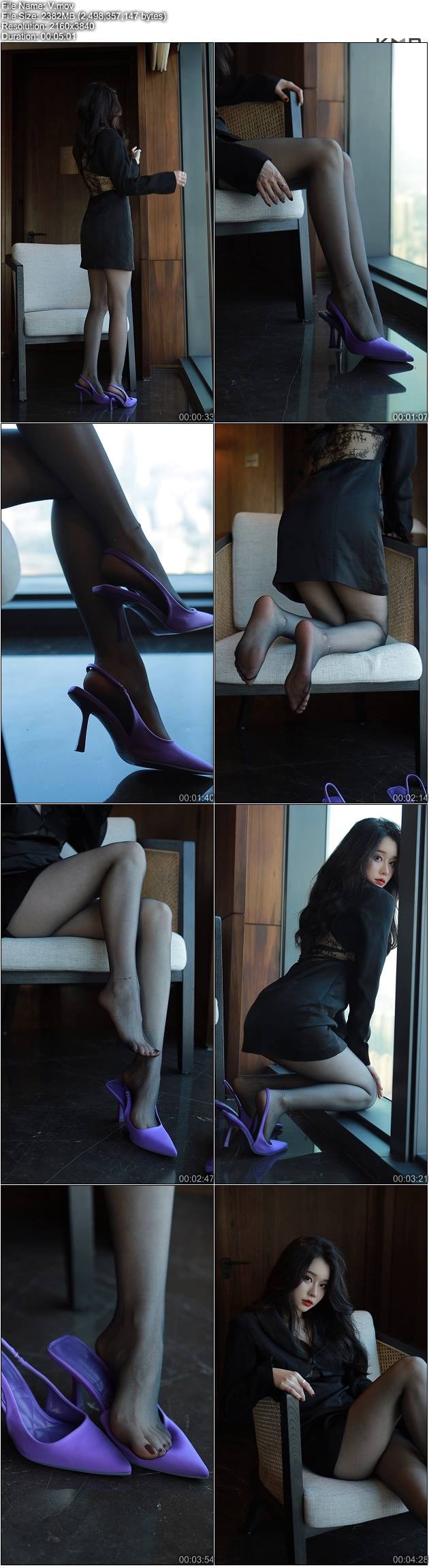 025.Sia不吃鱼 – 微密圈  黑丝玉足 [1V-2.32GB]